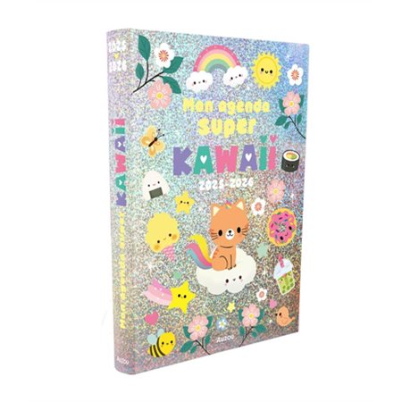 Mon agenda super kawaii 2025-2026 : 1 jour  /  1 page : De septembre 2025 à juin 2026