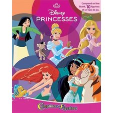 Disney Princesses : Comptines et figurines : Comprends 1 livre illustré, 10 figurines et 1 tapis de jeu