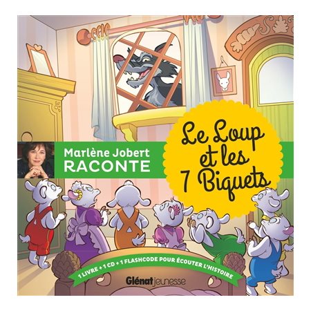 Marlène Jobert raconte : Le loup et les 7 biquets : Livre + CD