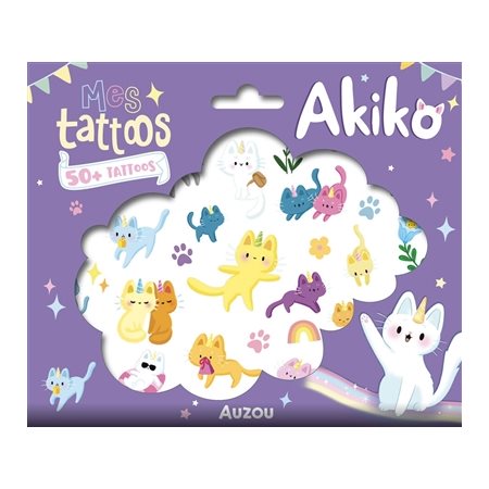 Mes tattoos Akiko : Mes p'tits tattoos : 3 ans et + : 50 + tattoos