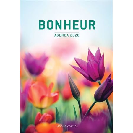 Bonheur : Agenda 2026 : Dans la joie et dans la bonne humeur ! : 1 jour  /  1 page : De janvier à décembre 2026