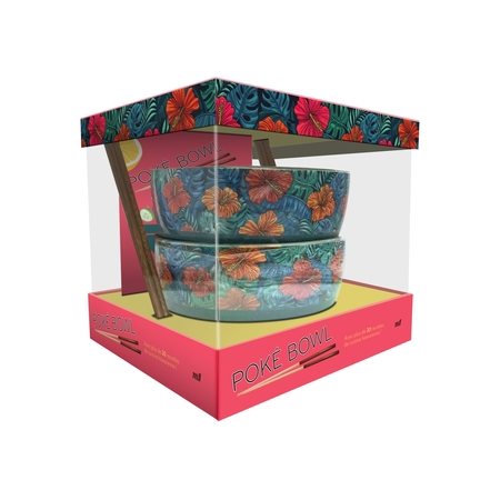 Coffret poké bowl : avec plus de 30 recettes de cuisine hawaiienne !