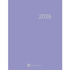 Agenda hebdomadaire 2026 : Lilas : De janvier à décembre 2026 : 1 semaine  /  2 pages