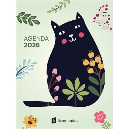 Agenda Chat 2026 : De janvier à décembre 2026 : 1 jour  /  1 page