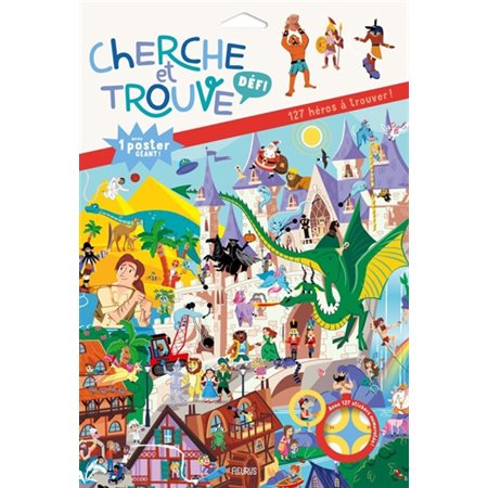 Cherche et trouve défi : 127 héros à trouver ! : Cherche et trouve : 6+