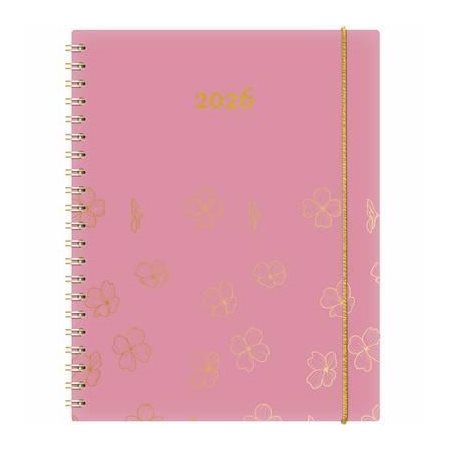 Kibo-OR Rose : Agenda 2026 : De janvier à décembre 2026 : 1 semaine  /  2 pages