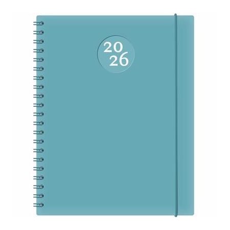 Kibo Bleu : Agenda 2026 : De janvier à décembre 2026 : 1 semaine  /  2 pages