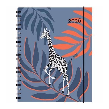 Garbo Girafe : Agenda 2026 : De janvier à décembre 2026 : 1 semaine  /  2 pages