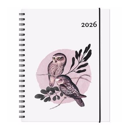 Garbo Chouette : Agenda 2026 : De janvier à décembre 2026 : 1 semaine  /  2 pages