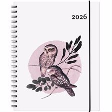 Garbo Chouette : Agenda 2026 : De janvier à décembre 2026 : 1 semaine  /  2 pages