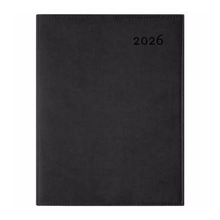 Ulys noir : Agenda 2026 : De janvier à décembre 2026 : 1 semaine  /  2 pages