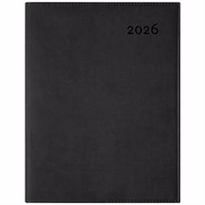 Ulys noir : Agenda 2026 : De janvier à décembre 2026 : 1 semaine  /  2 pages