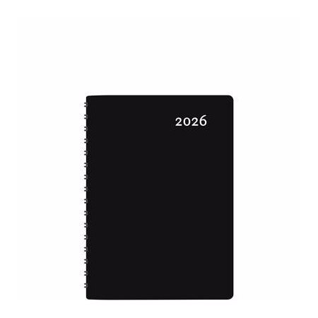 Buro Noir : Agenda 2026 : De janvier à décembre 2026 : 1 jour  /  1 page