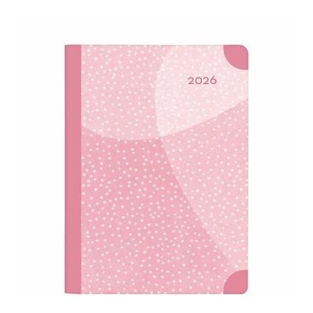 Memo Rose : Agenda 2026 : De janvier à décembre 2026 : 1 semaine  /  2 pages