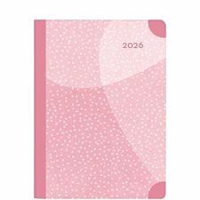 Memo Rose : Agenda 2026 : De janvier à décembre 2026 : 1 semaine  /  2 pages