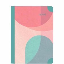 Memo Géométrique : Agenda 2026 : De janvier à décembre 2026 : 1 semaine  /  2 pages