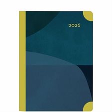 Memo Bleu : Agenda 2026 : De janvier à décembre 2026 : 1 semaine  /  2 pages