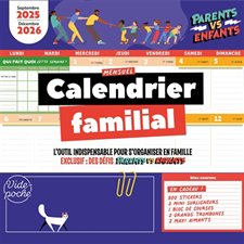Calendrier familial mensuel : L'outil indispensable pour s'organiser en famille : Septembre 2025-décembre 2026
