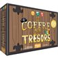 Le coffre aux trésors : Récupère plein de pièces ! : 4+; 10 minutes; 2-5 joueurs : Contient 36 pièces; 5 planches-pirates; 1 sac en toile