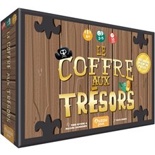 Le coffre aux trésors : Récupère plein de pièces ! : 4+; 10 minutes; 2-5 joueurs : Contient 36 pièces; 5 planches-pirates; 1 sac en toile