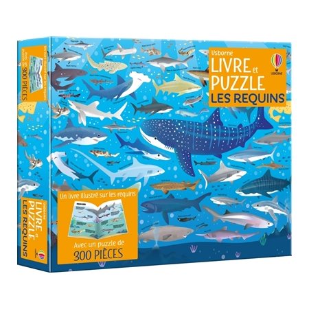 Les requins : Coffrets livre et puzzle : Dès 7 ans