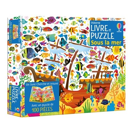 Sous la mer : Coffret livre et puzzle : Dès 5 ans