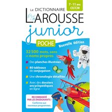 Le dictionnaire Larousse junior poche : 7-11 ans, CE-CM : Larousse junior : Édition 2025
