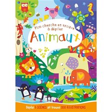 Animaux : Mon cherche et trouve à déplier : Livre cartonné