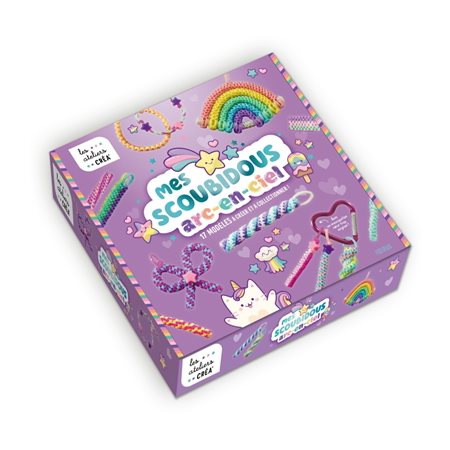 Mes scoubidous arc-en-ciel : 17 modèles à créer et à collectionner ! : Les ateliers créa'