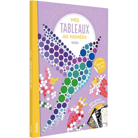 Nature : Mes tableaux au numéro : 20 tableaux; + de 8000 stickers : 8 ans et +