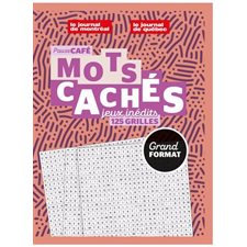 Mots cachés (Grand format) T.02 : Jeux inédits : 125 grilles : Pause café
