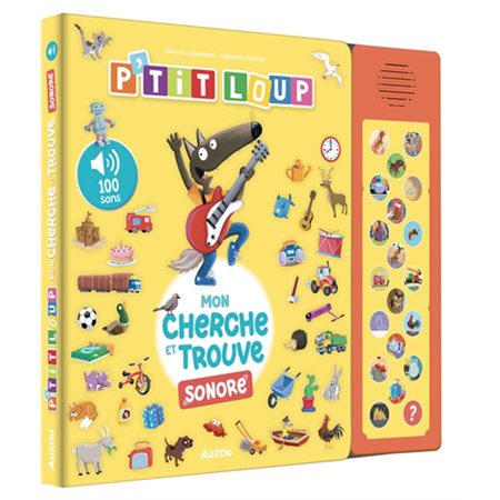 P'tit Loup : Mon cherche et trouve sonore : Livre cartonné