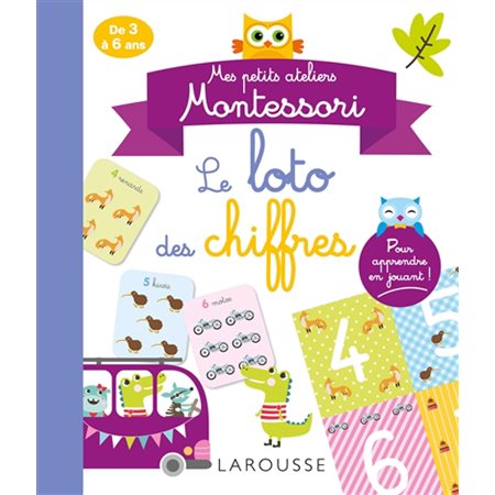 Mon loto des chiffres : Mes petits ateliers Montessori