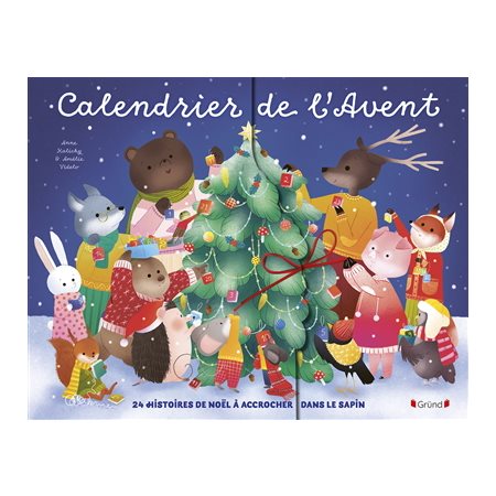 Calendrier de l'Avent : 24 histoires de Noël à accrocher dans le sapin : 24 livres cartonné