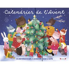 Calendrier de l'Avent : 24 histoires de Noël à accrocher dans le sapin : 24 livres cartonné