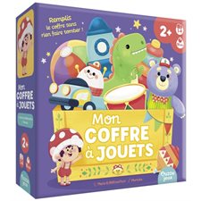 Mon coffre à jouets : Remplis le coffre sans rien faire tomber ! : Contient 1 double plateau vertical; 18 tuiles jouet + 2 fonds de coffre : 2-5 ans; 1-4 joueurs; 10 minutes