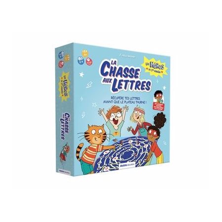 La chasse aux lettres : Les héros de 1re année : Récupère tes lettres avant que le plateau tourne ! : 5+; 2-4 joueurs; 15-60 minutes