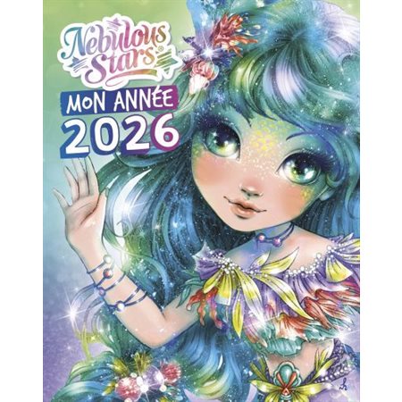 Mon année 2026 : Nebulous Stars : Amuse-toi à le personnaliser en le coloriant et en utilisant les autocollants fournis. Et tout au long de l'année, tu recevras des messages bienveillants des 12 pers
