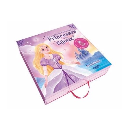 Mon coffret de fabuleuses princesses et de bijoux : 5+ : 1 livre avec 11 contes féeriques + 1 joli coffret avec 11 bijoux magiques à découvrir