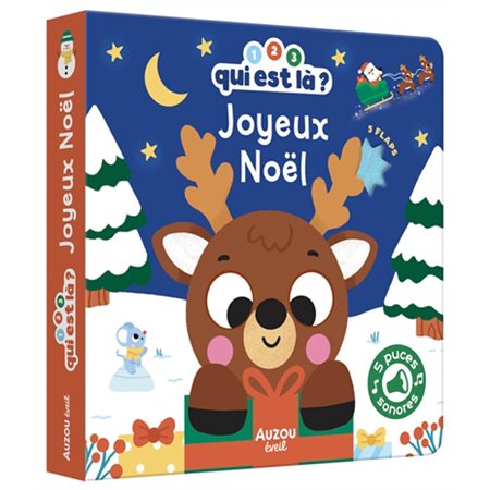 Joyeux Noël ! : 1, 2, 3, qui est là ? : Livre sonore : Livre cartonné