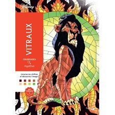 Vitraux : Coloriages mystères : Disney