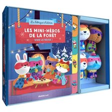 Vive la neige ! : Les mini-héros de la forêt : 1 livre + 4 marionettes à doigts