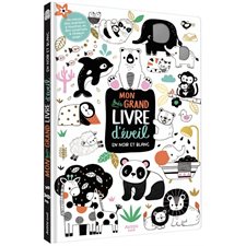 Mon très grand livre d'éveil en noir et blanc : Un format géant avec un miroir inclus :  Livre cartonné
