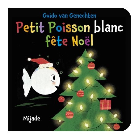 Petit poisson blanc fête Noël : Couverture rigide