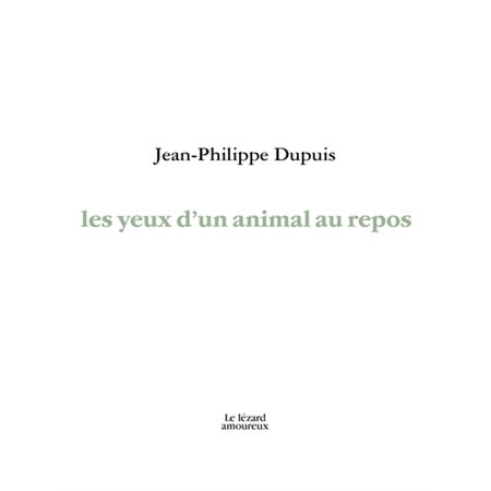 Les yeux d'un animal au repos