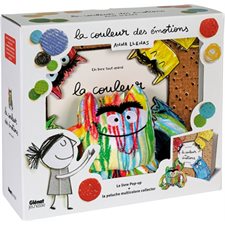 Coffret : La couleur des émotions : Le livre pop-up + la peluche multicolore collector