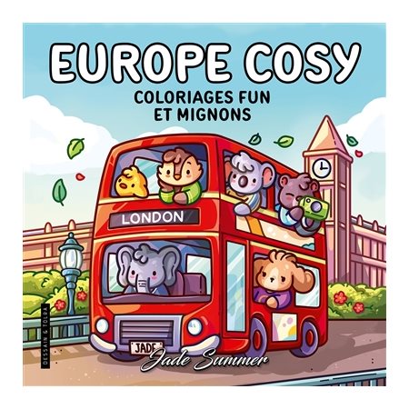 Europe cosy : Coloriages fun et mignons