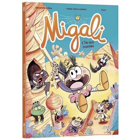 Migali T.08 : L'île aux momies : Auzou BD : Bande dessinée