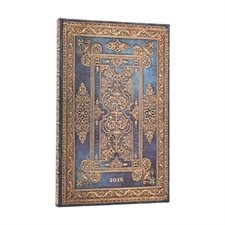 Luxe Bleu : Agenda 12 mois 2026 : 1 semaine  /  2 pages : Horizontal : Maxi : Couverture rigide