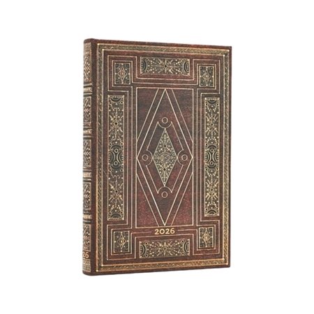 Bibliothèque de Shakespeare : Agenda 12 mois 2026 : 1 semaine  /  2 pages : Horizontal : Mini : Couverture rigide